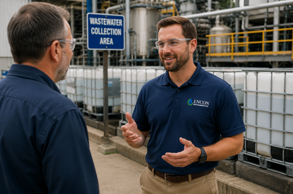 Discussing disposal options at facility