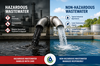 Hazardous vs non-hazardous wastewater
