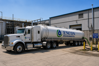 Tanker at plant